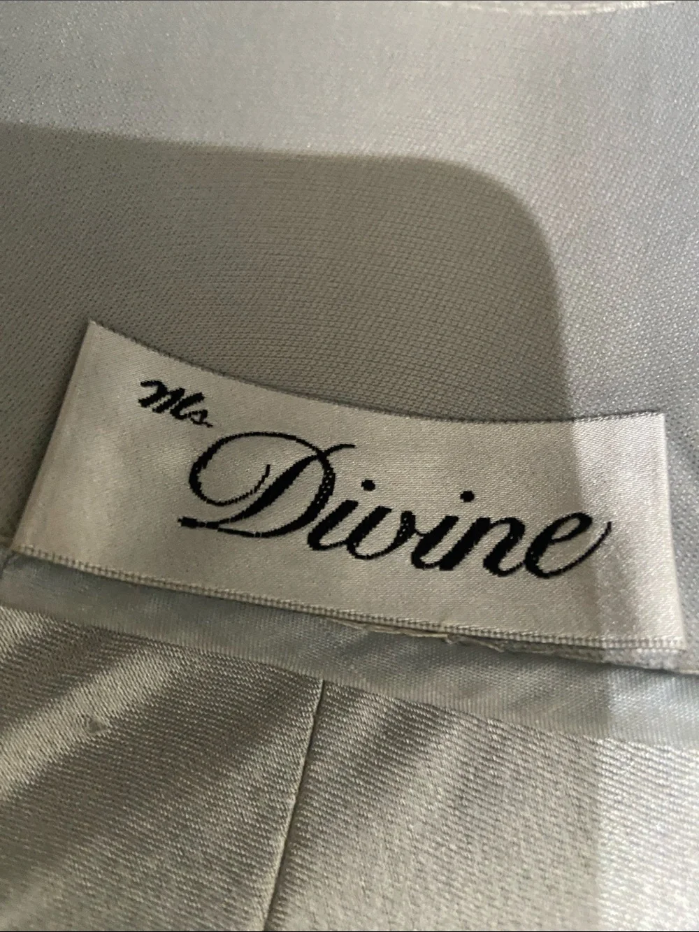 Elegant Silver Satin Dress Hat / Church Hat by Ms. Divine